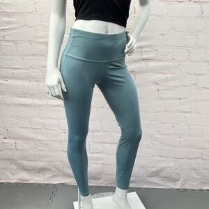 Lapasa Women's Yoga Light Green Leggings High Waist Tummy Control Workout Size M